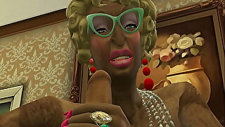 Grandma Palatable 1 - Well-born Grannies Blowing Young Fuck-sticks - Sims 4